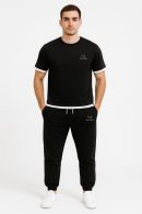 Drifit Summer Tracksuit - Black & White Bottom Combo #209