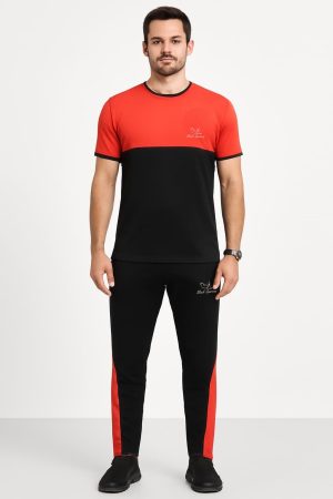 Drifit Summer Tracksuit - Red & Black Combo #210