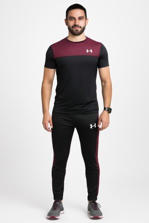 Drifit Summer Tracksuit - Mehron & Black Combo #216