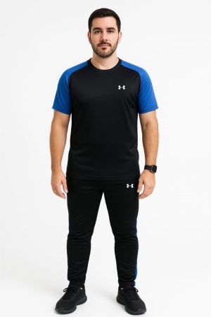 Drifit Summer Tracksuit - Royal Blue & Black Raglan Sleeve #225