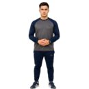 Drifit Summer Tracksuit Full Sleeve  - Awesome Grey & Blue Combo #2021