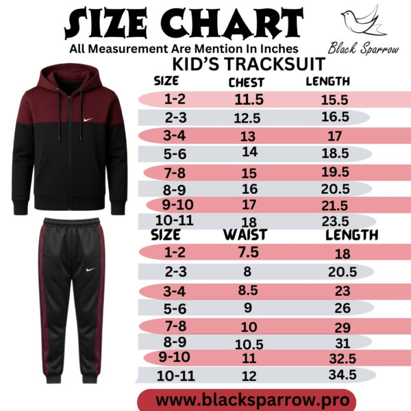 Kids Winter Collection- Navy,Red & White Premium Tracksuit. - Image 2