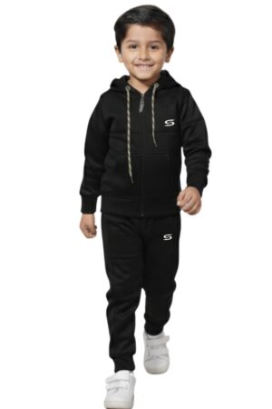 Winter Collection-kid's Only- Black Premium Tracksuit.