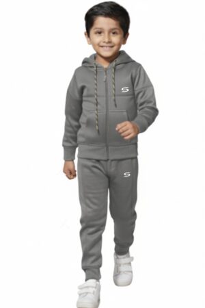 Winter Collection-kid's Only- Gray Premium Tracksuit.