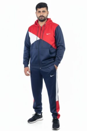 Man's Winter Collection- Navy, Red & White Premium Tracksuit.