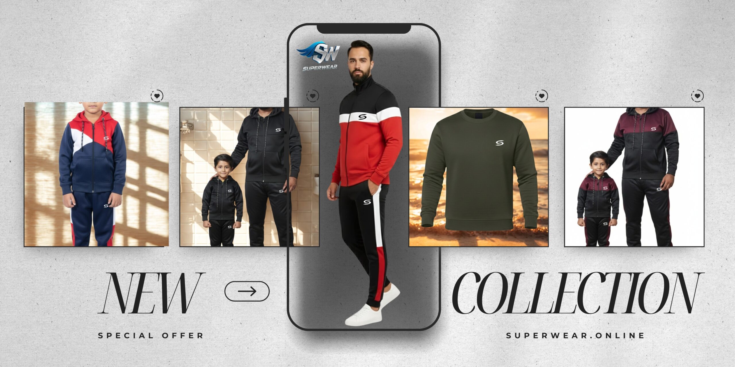 Gray Black Aesthetic Phone Mockup Fashion Shop Promotion Banner (1)